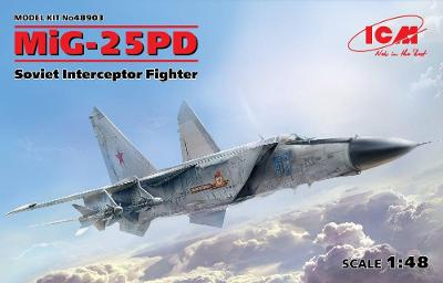 MiG-25 PD Soviet Interceptor Fighter - ICM 48903    1:48