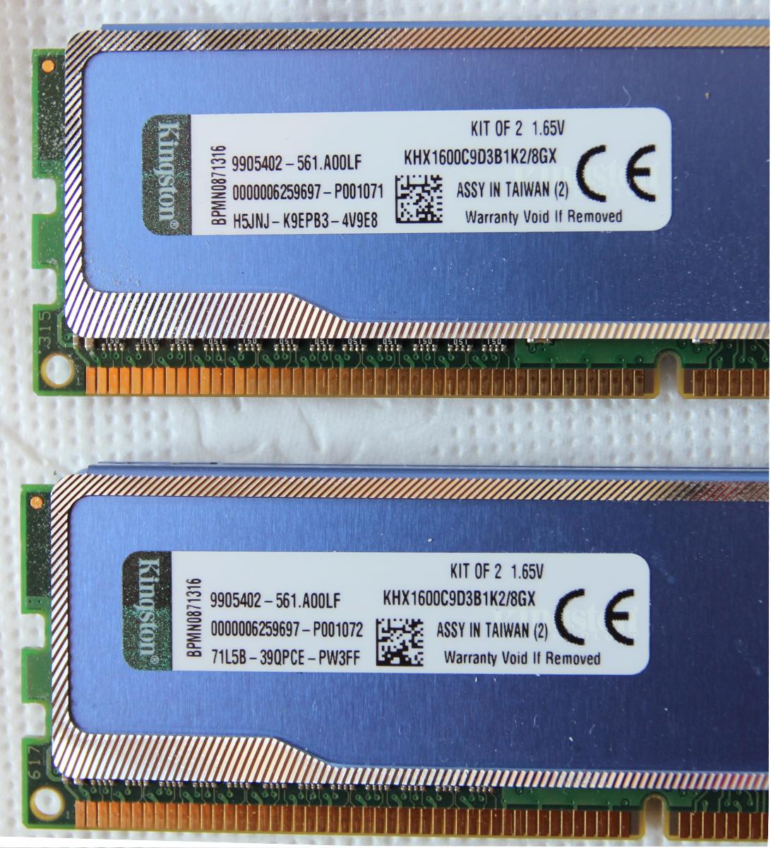 Kingston HyperX DDR3 8GB 1600MHz CL9 (2x4GB) - Počítače a hry