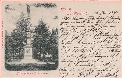 Pula (Pola) * Maximilian Monument * Chorvatsko (Jugoslávie) * Z092