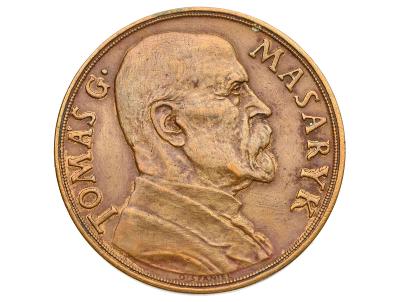 Měďená medaile T. G. Masaryk - 85. narozeniny