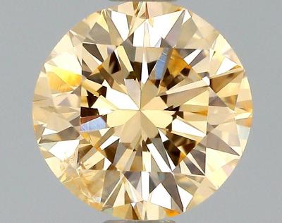3ks Přírodní Diamant Fancy sv. žlutooranžový VS-SI
