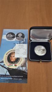 Stříbrná pamětní mince Maďarska - 10.000 Ft Beňovský proof (2021)