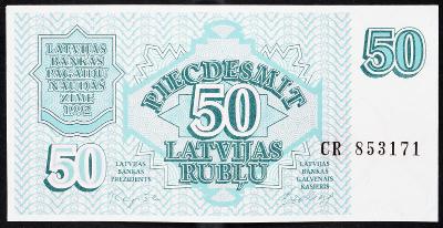 (B-3633) Lotyšsko, 50 Rubl 1992, UNC