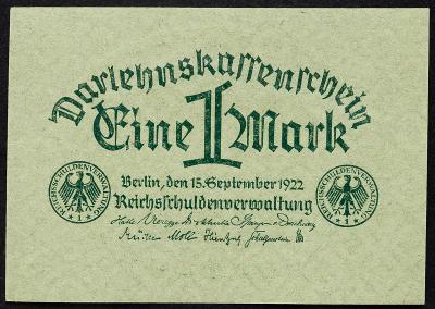 (B-4205) Německo, 1 Mark 1922, UNC