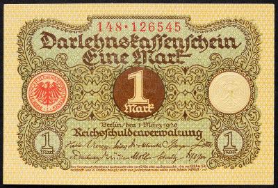 (B-4208) Německo, 1 Mark 1920, UNC