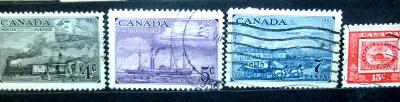 Canada Scott 311-314.Pečiatkované.
