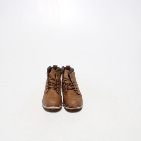 Pánské boty hnědé na zimu Bayo kůže - Oblečení, obuv a doplňky