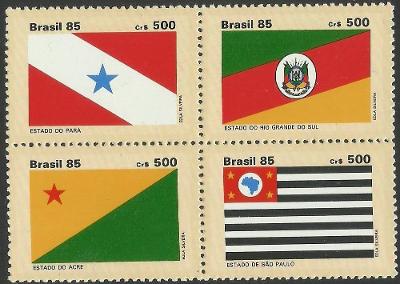 Brazília 1985 č.2037 a-d, vlajka, štátny znak