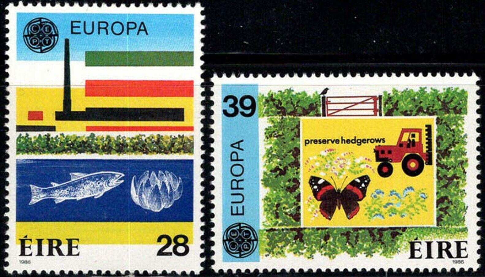 Írsko 1986 Európa CEPT, ochrana prírody Mi# 589-90 Kat 12€ - Známky