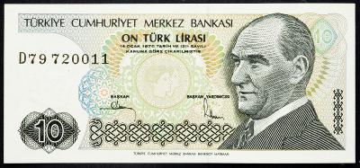 (B-5470) Turecko, 10 Lirasi 1979, EF