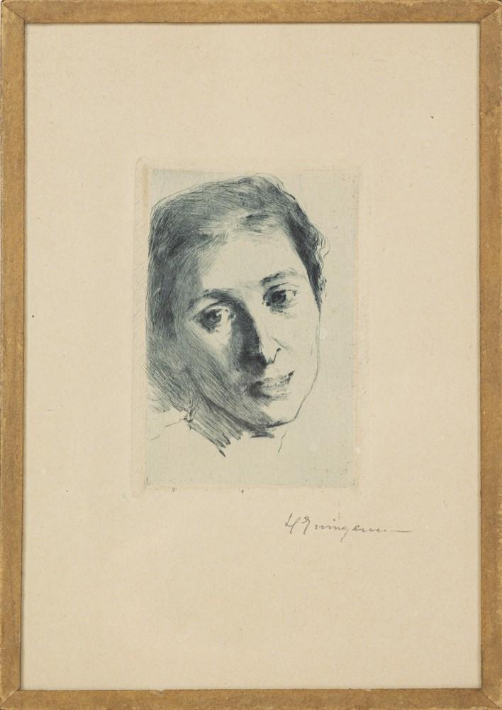 Helena Emingerová / pseudonym A. Holanová (1858–1943) – Podobizna dámy - Výtvarné umění