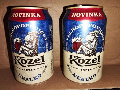 Pivní plechovka Kozel nealko 0,33 l !!!!!! 2ks