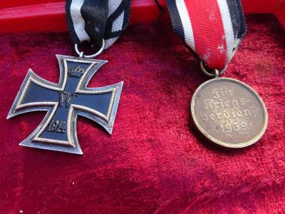 Železný a záslužný kříž WWI a WWII ORIGINÁLY