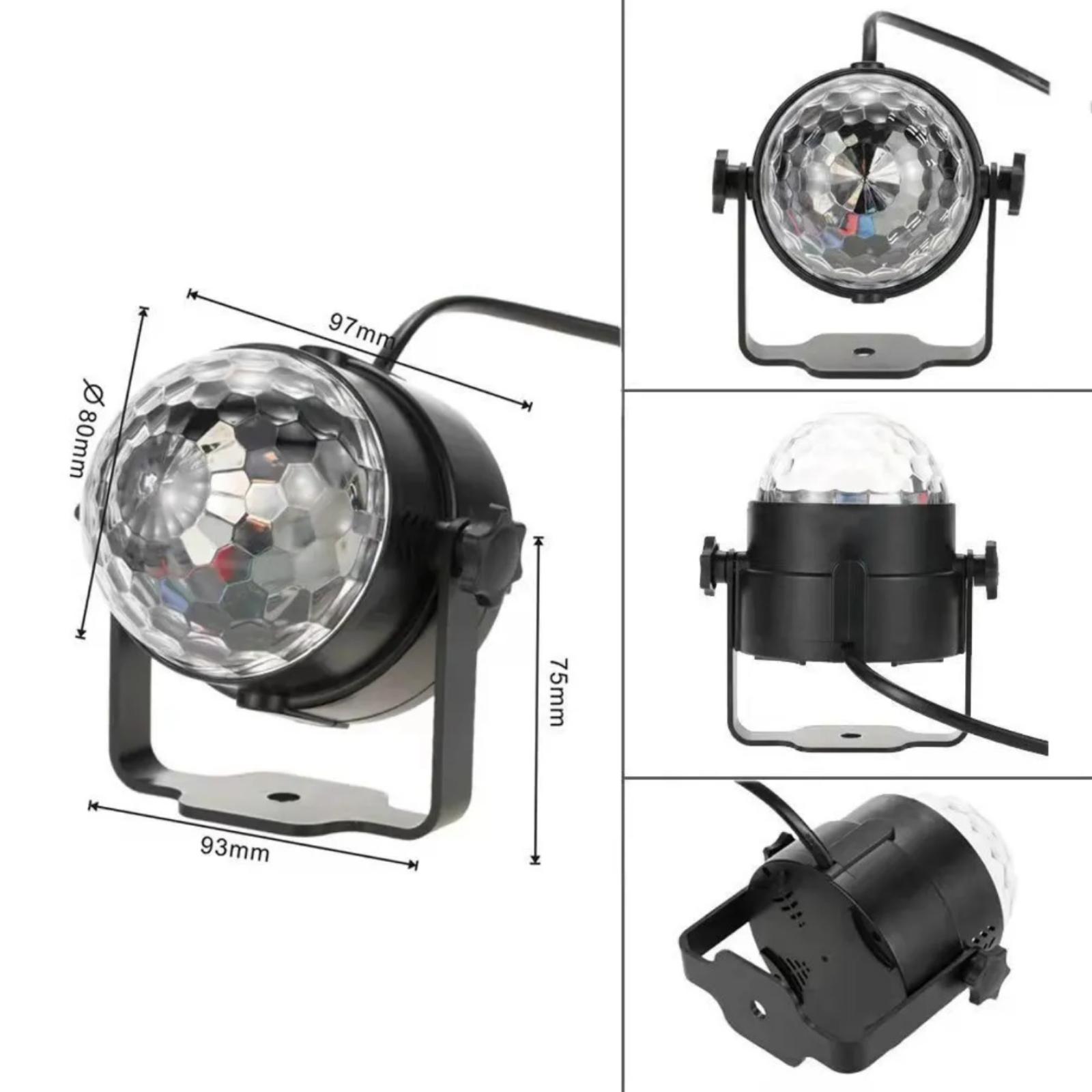 Závěsná LED disko koule s dálkovým ovládáním - Zvukové a světelné aparatury
