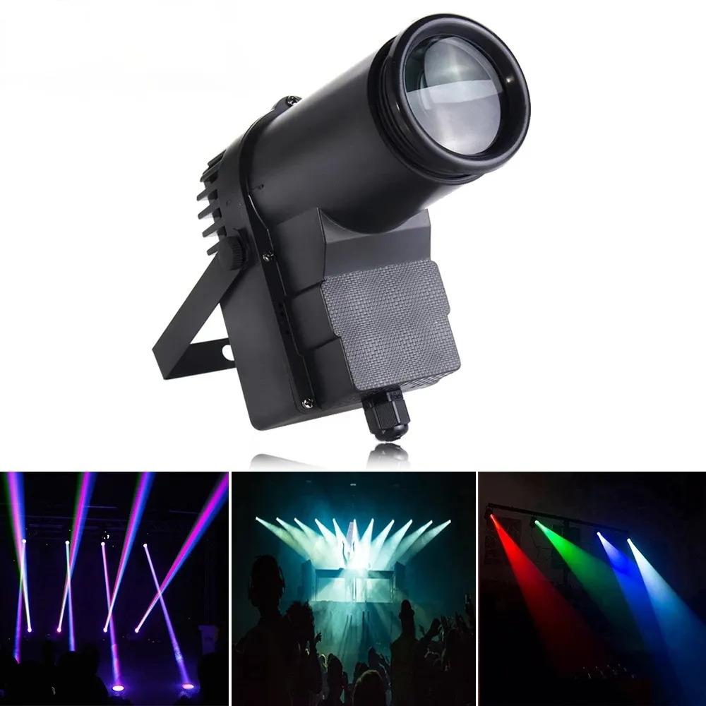 🔦Reflektor - Bodové světlo LED 10W RGBW 4v1 Pódiové Pinspot světlo - Zvukové a světelné aparatury