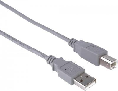 Kabel USB-A na USB-B M/M, tiskárnový propojovací 1 m, šedý
