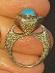 Prsten s tyrkysem jak pro keltskou princeznu - Ag 925 - Šperky