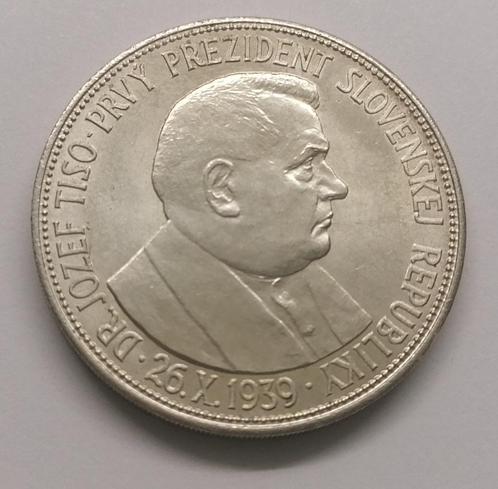 20 Koruna 1939 Dr. Josef Tiso - Numismatika