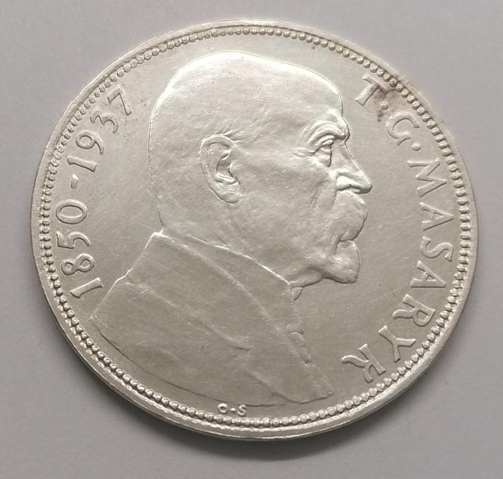 20 Koruna 1937 Úmrtí prezidenta T. G. Masaryka - Numismatika