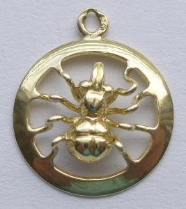 Zlatý přívěšek - pavouk, Au 0,7 gramů, ryzost 0,585