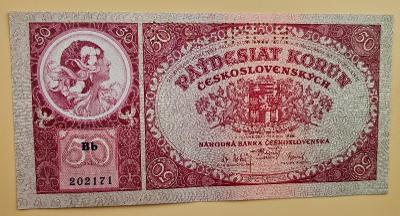 BANKOVKA 50 KORUNA r.1929