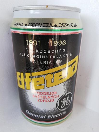 Starší pivní plechovka do sbírky - PILSNER URQUELL ELFETEX - Nápojový průmysl