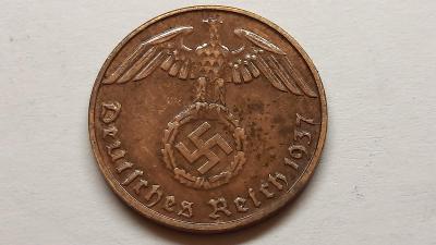 1 reichspfennig 1937 D  KRÁSNÝ 