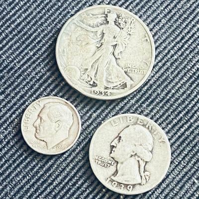 🇺🇸 Sada Amerických mincí 1934-1964 90% striebro