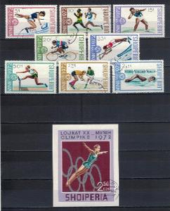 Albánie 1972 "Summer Olympic Games 1972 - Munich (II)"