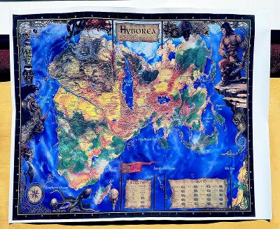 Mapa Hyperborea - Conan's Universe (překladatele Jana Kantůrka)