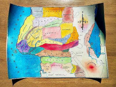 Mapa Conanův svět (překladatele Jana Kantůrka)