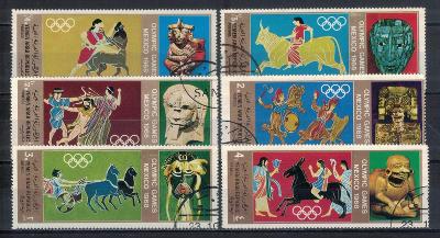 Jemenská arab. r. 1968 "Summer Olympic Games 1968 Mexico City" 777-782