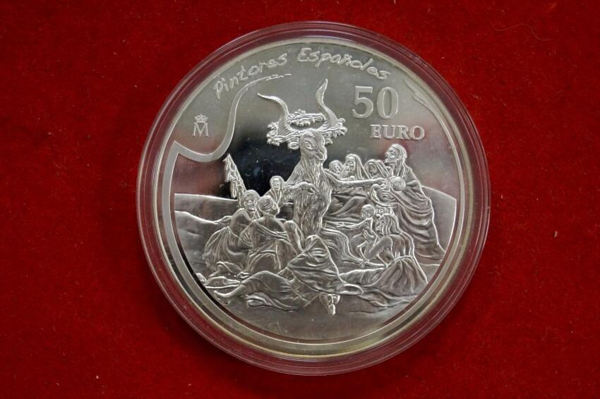 STŘÍBRNÁ sada mincí ŠPANĚLSKÁ mincovna, 3x 10 + 50 EURo od 1 Kč (2271) - Numismatika