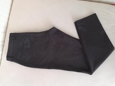 Matínique-Pánské šedé, teplé slim fit kalhoty z úpletového mat.W33/L32