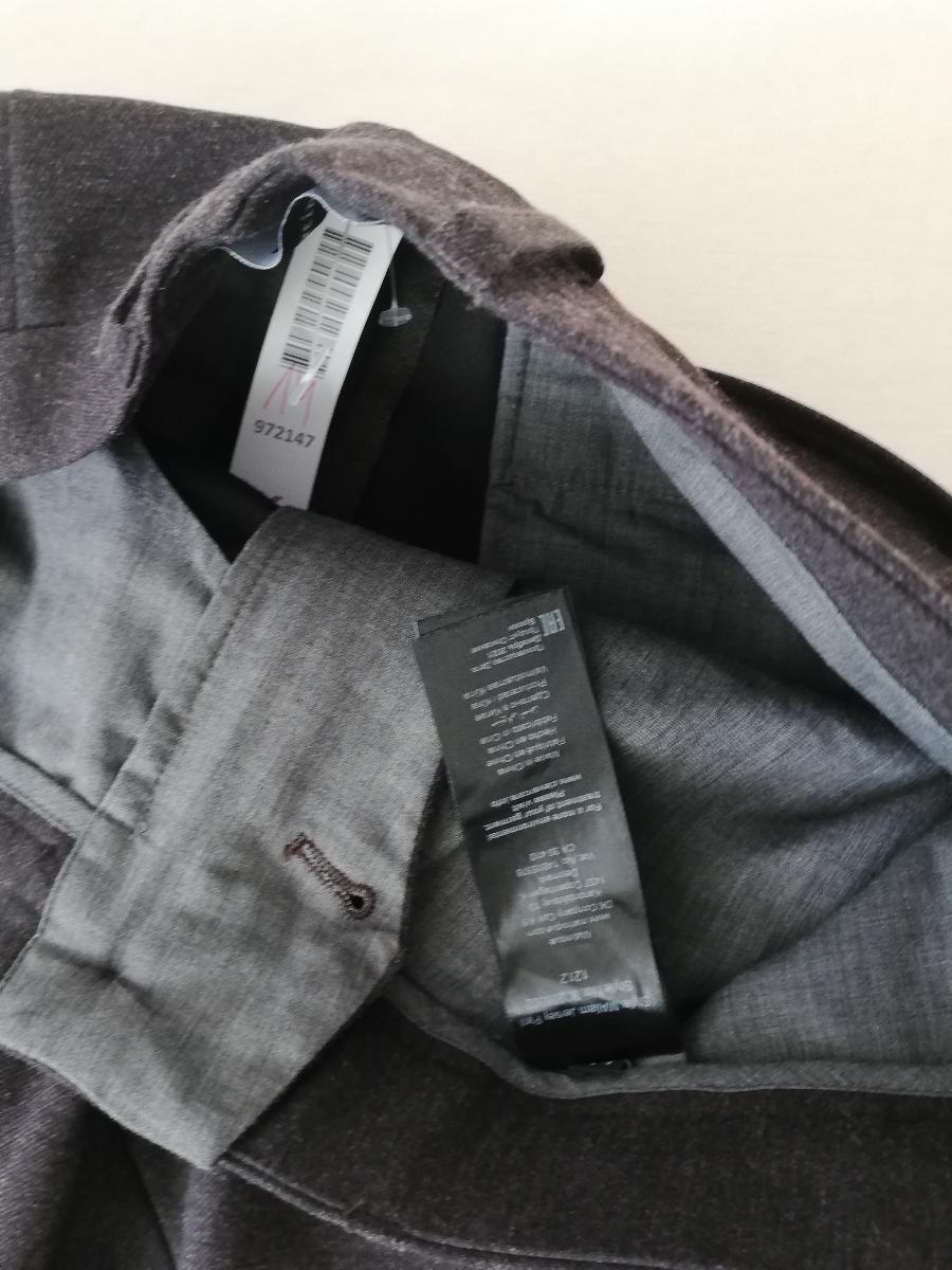 Matínique-Pánské šedé, teplé slim fit kalhoty z úpletového mat.W33/L32 - Pánské oblečení