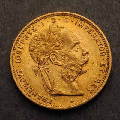Rakúsky 8 Zlatník rok 1889 pekný