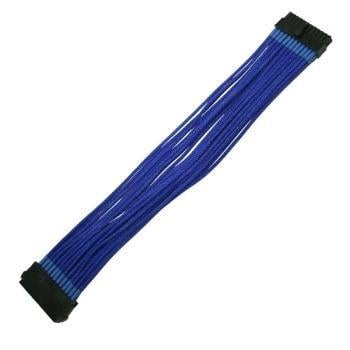 Nanoxia 24-Pin ATX-Extension, 30 cm, blue, Single Sleeve 9-2-024