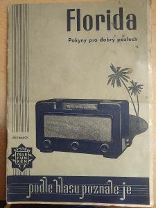 Staré rádio  Florida - prospekt
