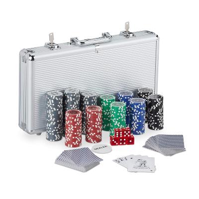 Kufr Relaxdays 10031551, 300 laserových pokerových žetonů