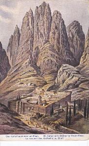 Rakousko, pohlednice Sinaj, Egypt. Polní pošta 451, 1917- Šalmanovice,