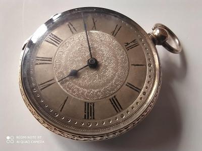 Zlaté 18K starožitné kapesní hodinky 