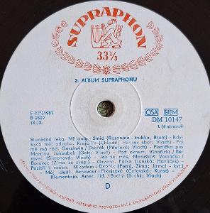 LP deska Supraphon 2. ALBUM SUPRAPHONU 1962-1963