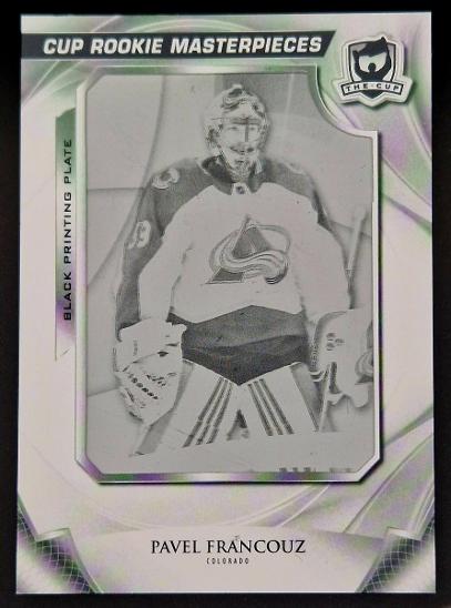 PAVEL FRANCOUZ - THE CUP ROOKIE MASTERPICES PRINTING PLATE 1/1 !!!!! - Hokejové karty