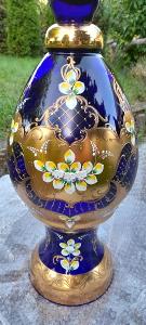 Váza dekorativní velká!! sklo Nový Bor