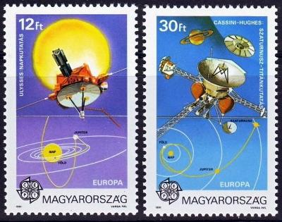 Maďarsko 1991 Evropa CEPT, průzkum vesmíru Mi# 4133-34 Kat 7.50€