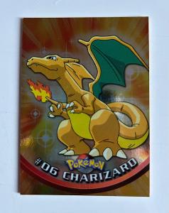 Pokemon Topps karta Series 1999, Charizard FOIL, Holo. Vzácná Rarita 