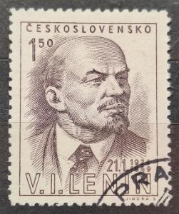 ČSSR 1949, V.I.Lenin, 498, Hnědá