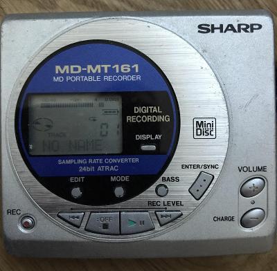 Portable minidisc recorder - SHARP MD - MT161E