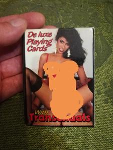 DE LUXE PLAYING CARDS with transexuals