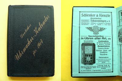 ⏰ Deutscher Uhrmacher-Kalender 1914 Německý hodinářský kalendář ⏰				